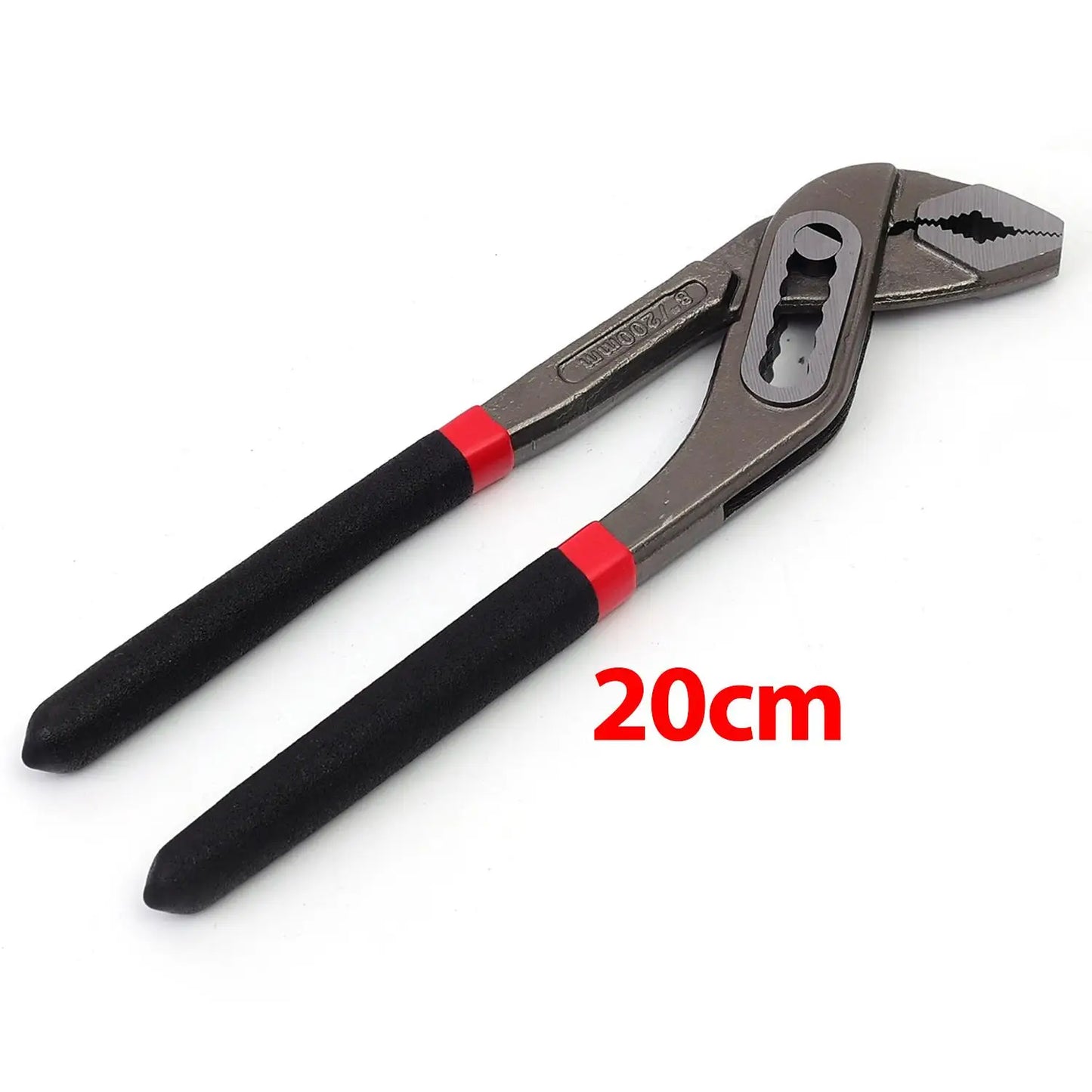8Inch Multi-functi Water Pump Pliers Quick-Release Plumbing Pliers Pipe Wrench Adjustable Water Pipe Clamp Pliers Manual Tools