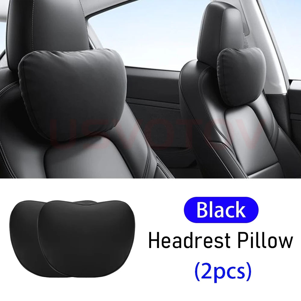 Tesla Car Headrest Neck Pillow – Head & Neck Support for Model 3, S, X, Y & Juniper