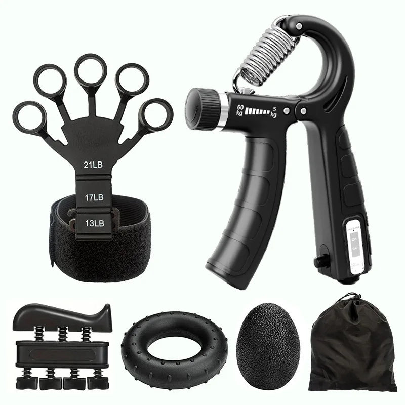 Mechanical Counting Grip Strength Trainer with Finger Exerciser