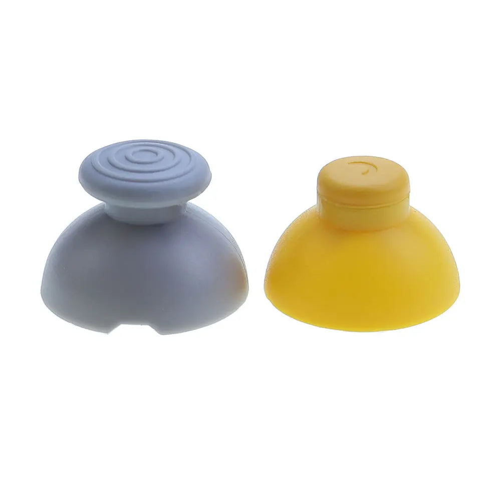 Replacement 3D Analog Joystick Repair Par For GameCube NGC GC Controller Gray Yellow Left Right Analog Stick Thumb Cap Buttons