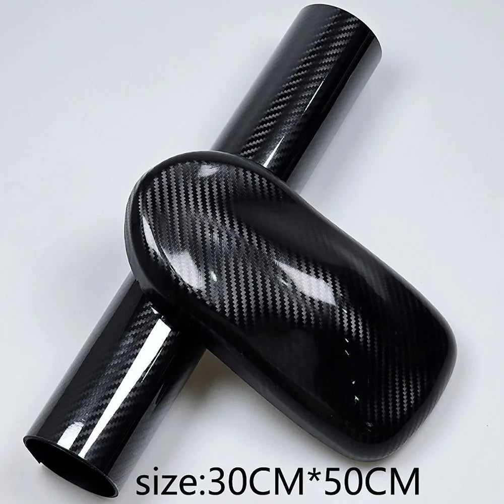 Carbon Fiber Vinyl Wrap Film – 3D/6D Matte & Gloss Forged Carbon Sticker for Car & Motorcycle (50x30cm)
