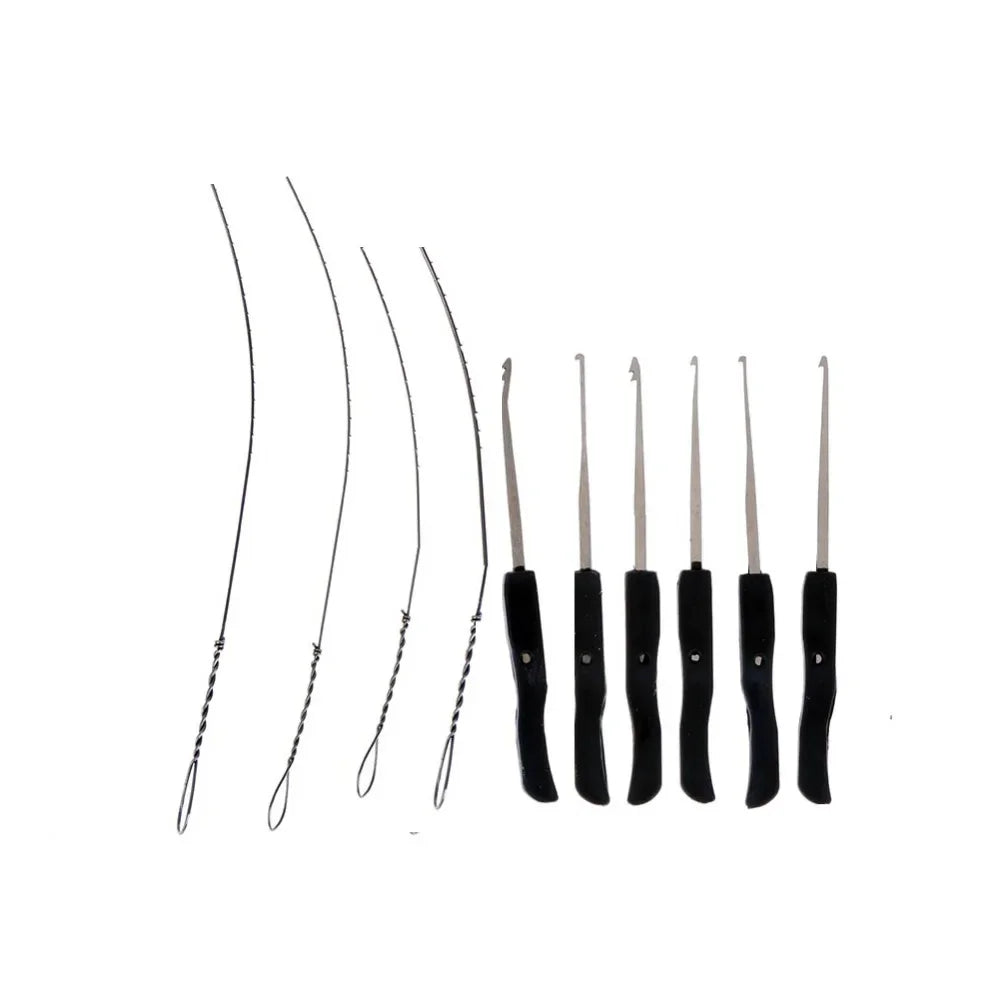 4-in-1/5-in-1 Lock Picking Kit, 10/12/15Pcs Locksmith Supplies with Transparent Lock & Storage Bag for Locksmith Training