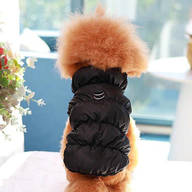 Dog Cotton Jacket with Straps - Warm Two-Leg Coat for Medium Dogs - photo 5