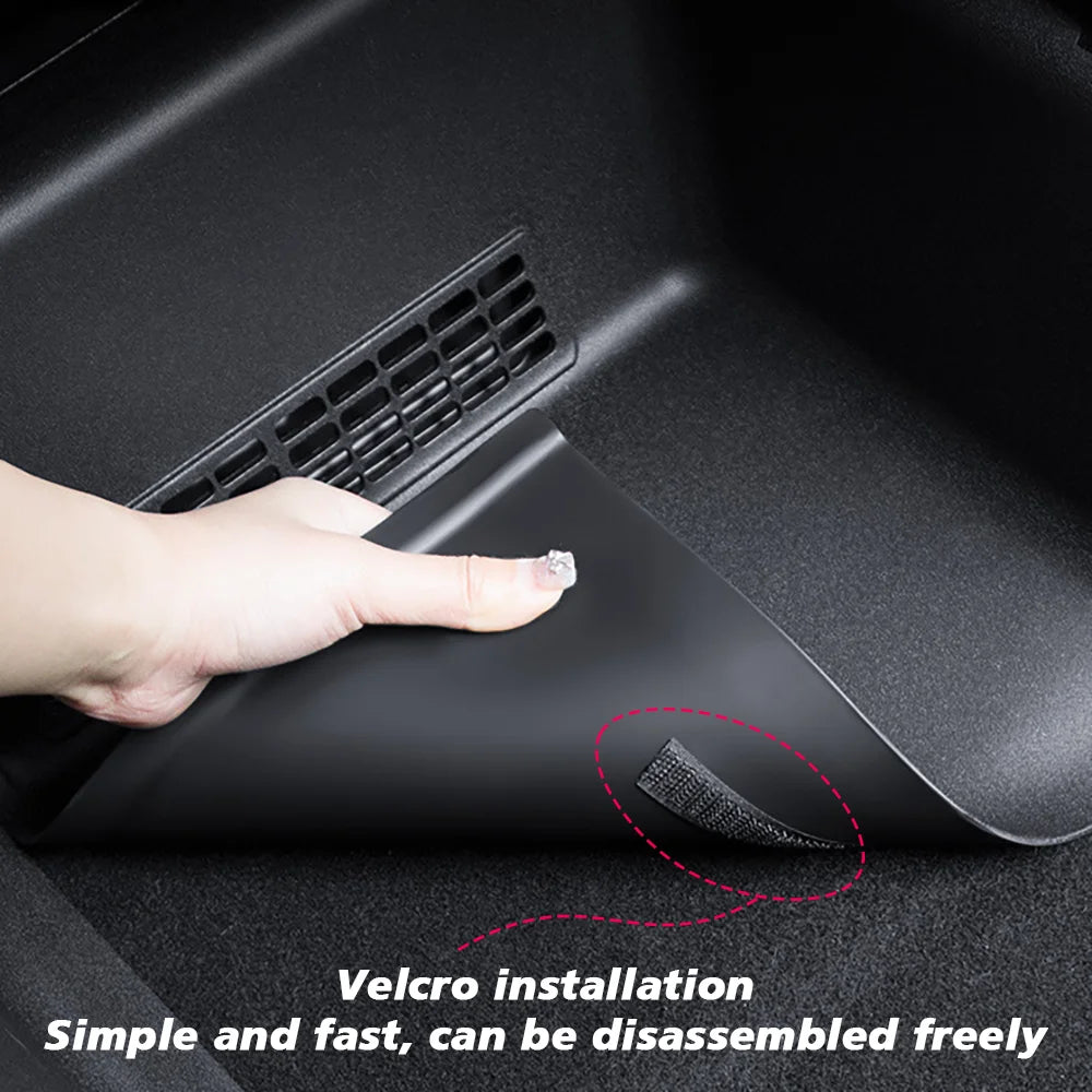 TESY For Tesla Model Y Juniper Launch Standard TPE Under Seat Corner Guard Seat Slide Rails Protector Cover Anti-Kick Decor
