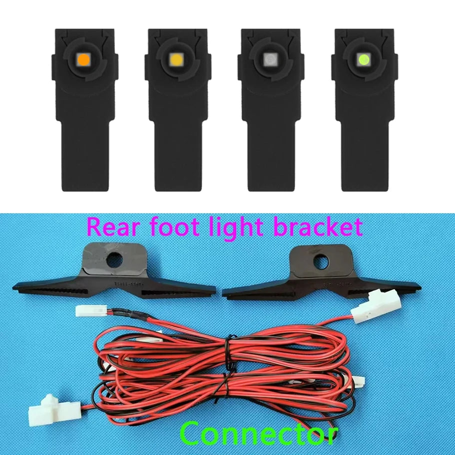 2/4 Pcs 12V LED Inner Ambient light For Toyota/Lexus/Honda/Mazda/Subaru Compatible Illumination Foot Lamp Glove Box Lamp