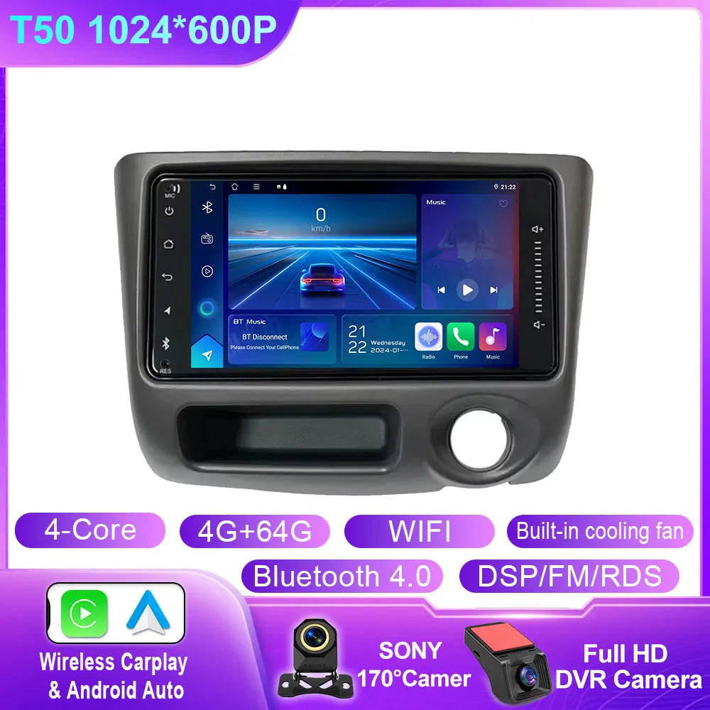 Android Car Stereo for Toyota Vitz, Yaris & Echo (1999–2005) — CarPlay, Android Auto, GPS Navigation