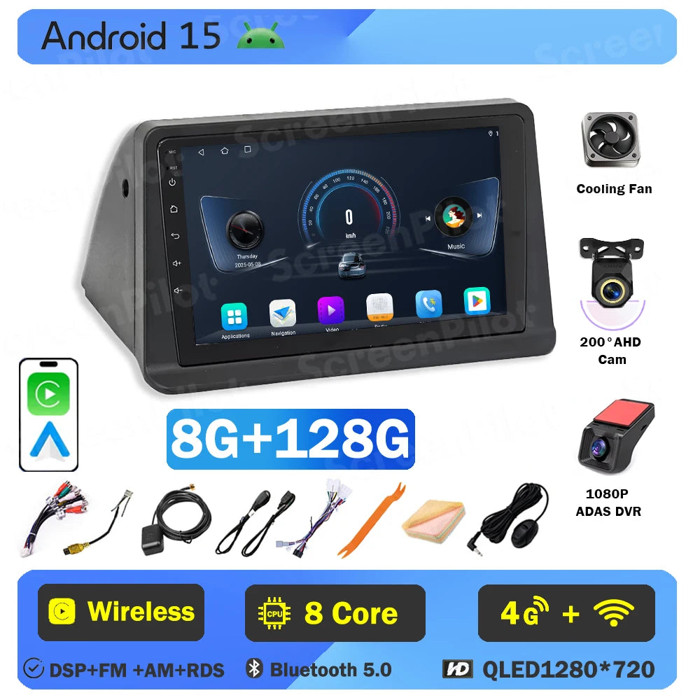 Android 16 For Mitsubishi Pajero 2 V30 V40 V20 1991-2004 Car Radio 2 din Multimedia Video Player Carplay Bluetooth 8 Core 5G DSP