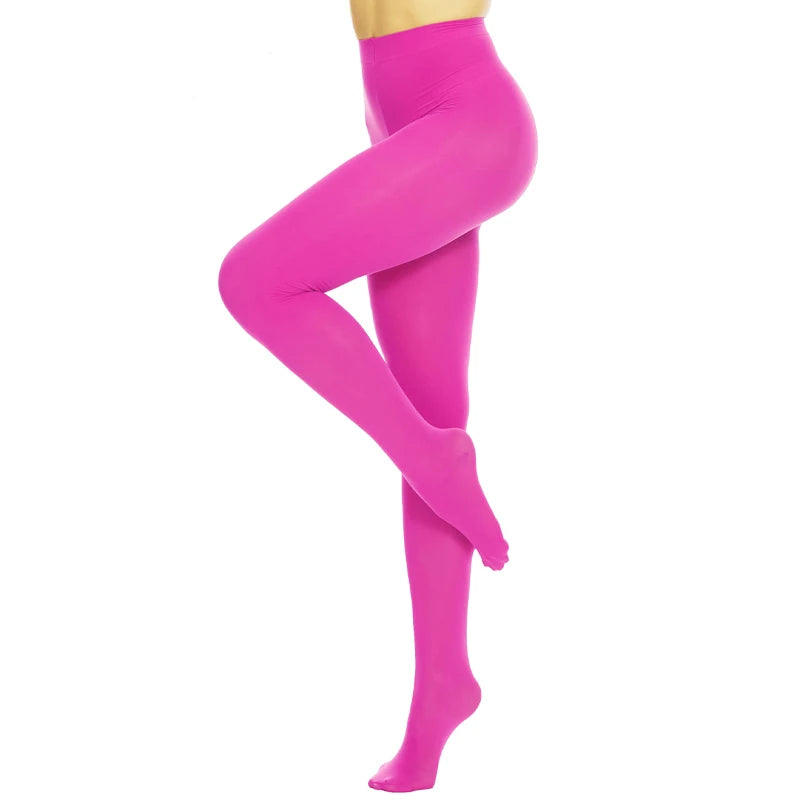 Plus Size Women Sexy Long Stockings Candy Color Velvet Pantyhose Spring Summer Autumn Large Elastic Tights school girl lingerie