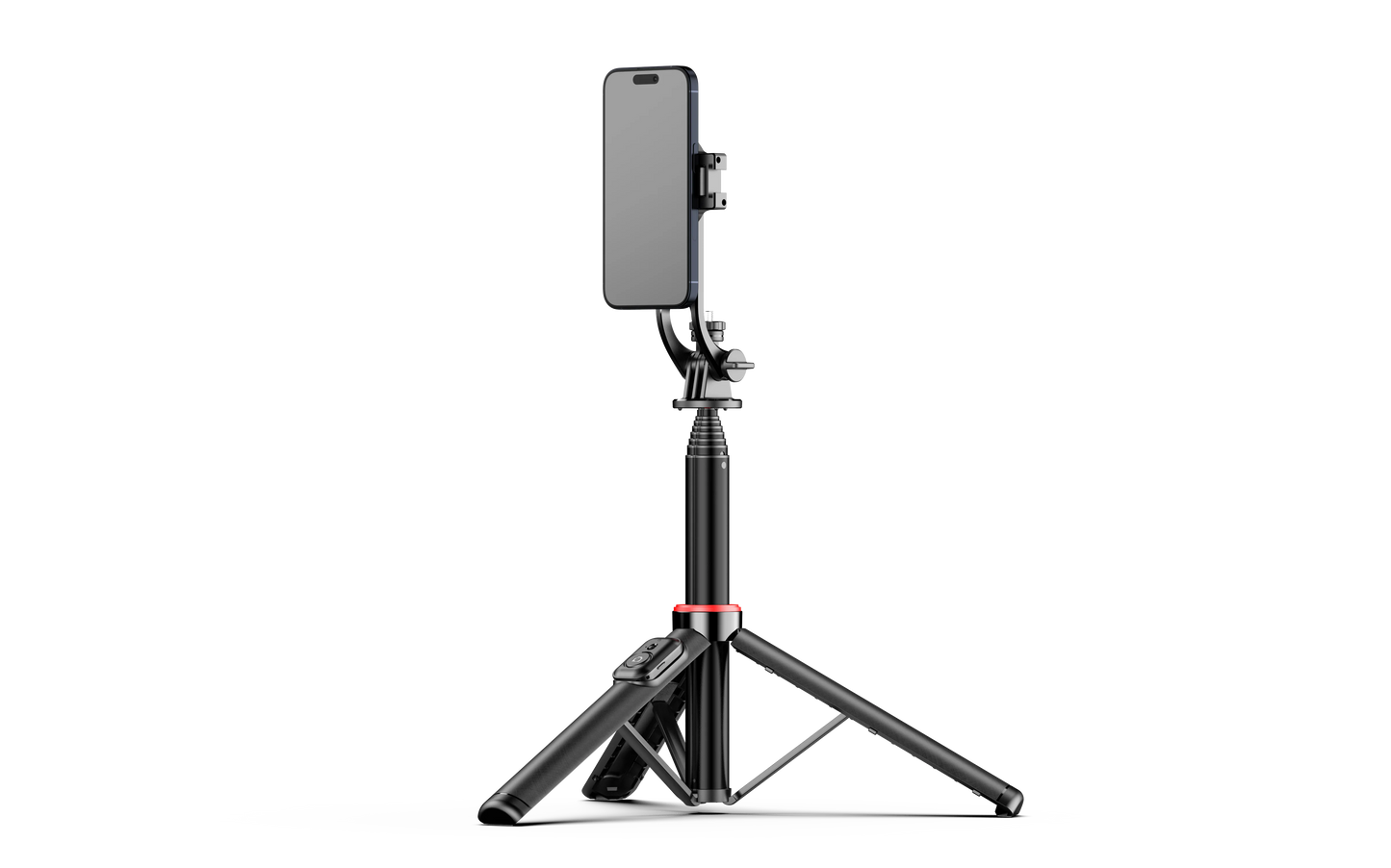 Magnetic Selfie Stick Tripod for iPhone 12-16 Pro Max Travel Stand with Magsafe Phone Clamp for Android Smartphone