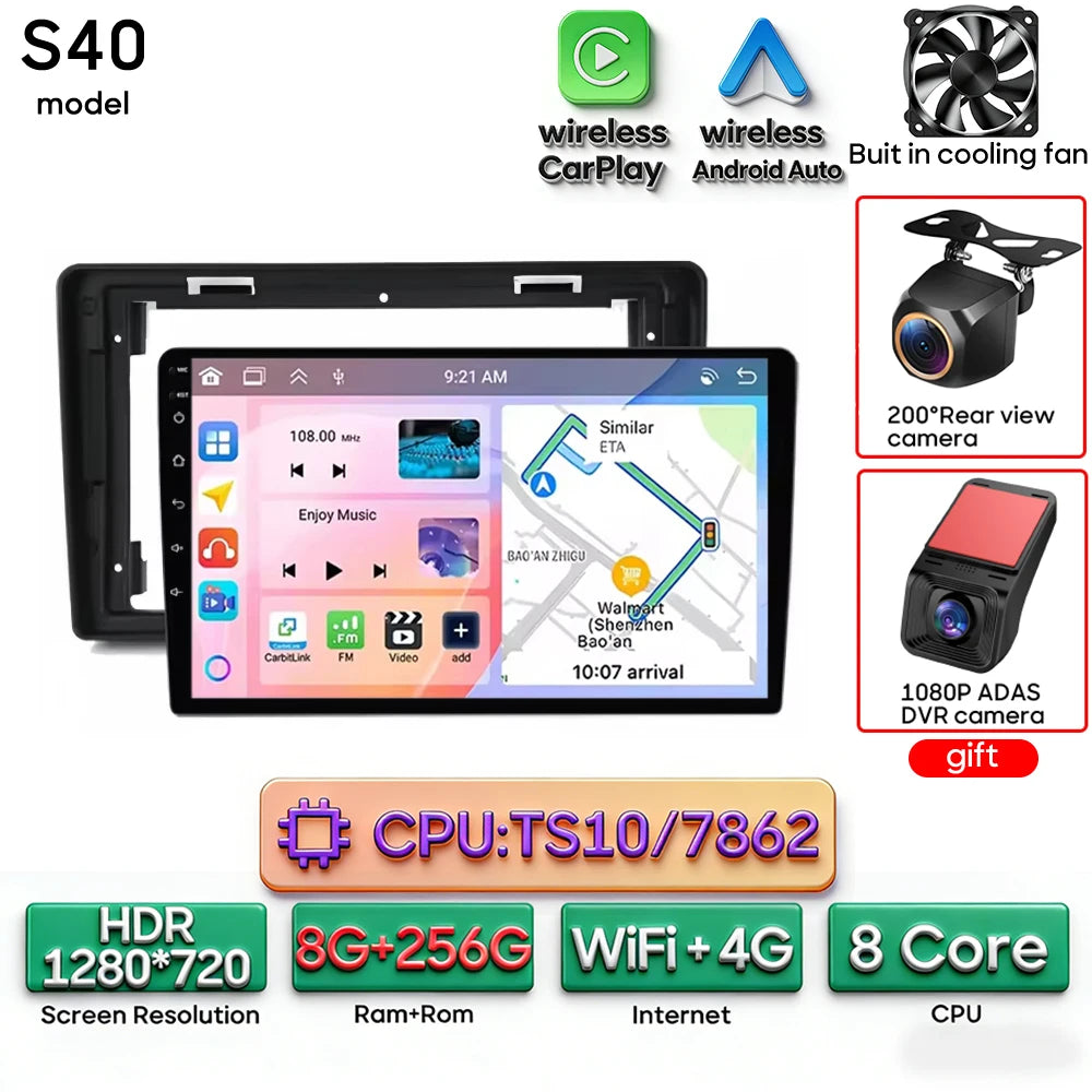 Car Stereo with Apple CarPlay & Android Auto, Compatible with Peugeot Partner & Citroen Berlingo 2 B9