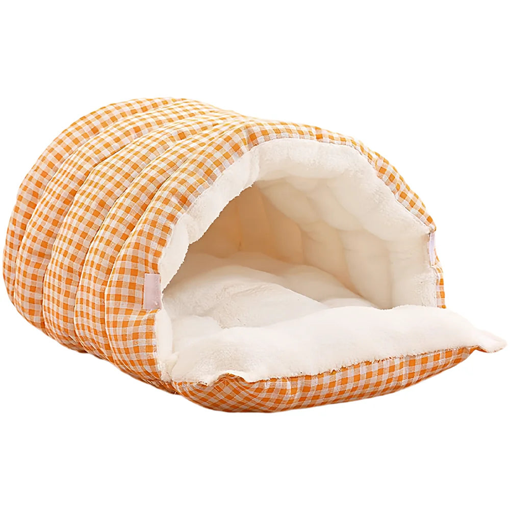 Detachable Enclosed Cat House - Washable Winter Pet Sleeping Bag Bed - photo 3