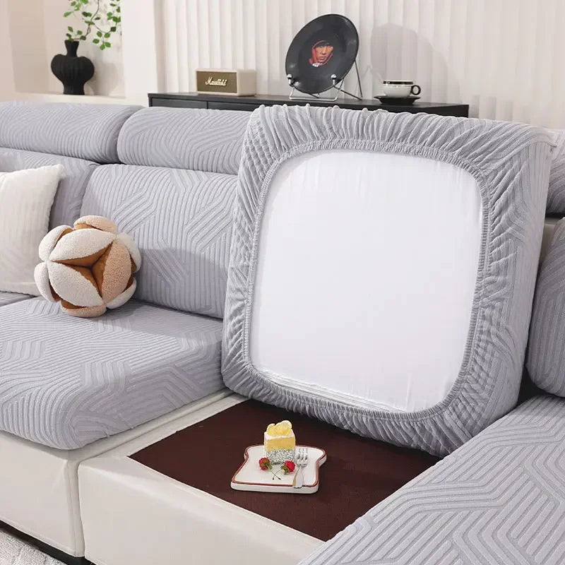 Jacquard Sofa Seat Covers Thickened Stretchable Sofa Covers Elastic Sofa Seat Cushion Covers Spandex Furniture Protective Covers