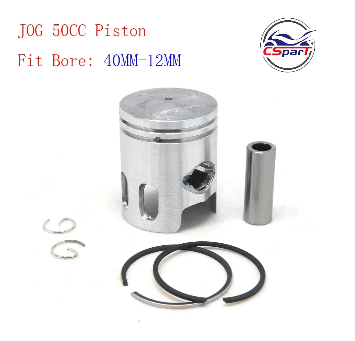 JOG 40MM 47MM 48MM 10MM 12MM Piston Kit For Yamaha 50CC 70CC 80CC Minarelli EVO 5BM 5SU 1E40QMB Keeway Roketa Scooter ATV Buggy