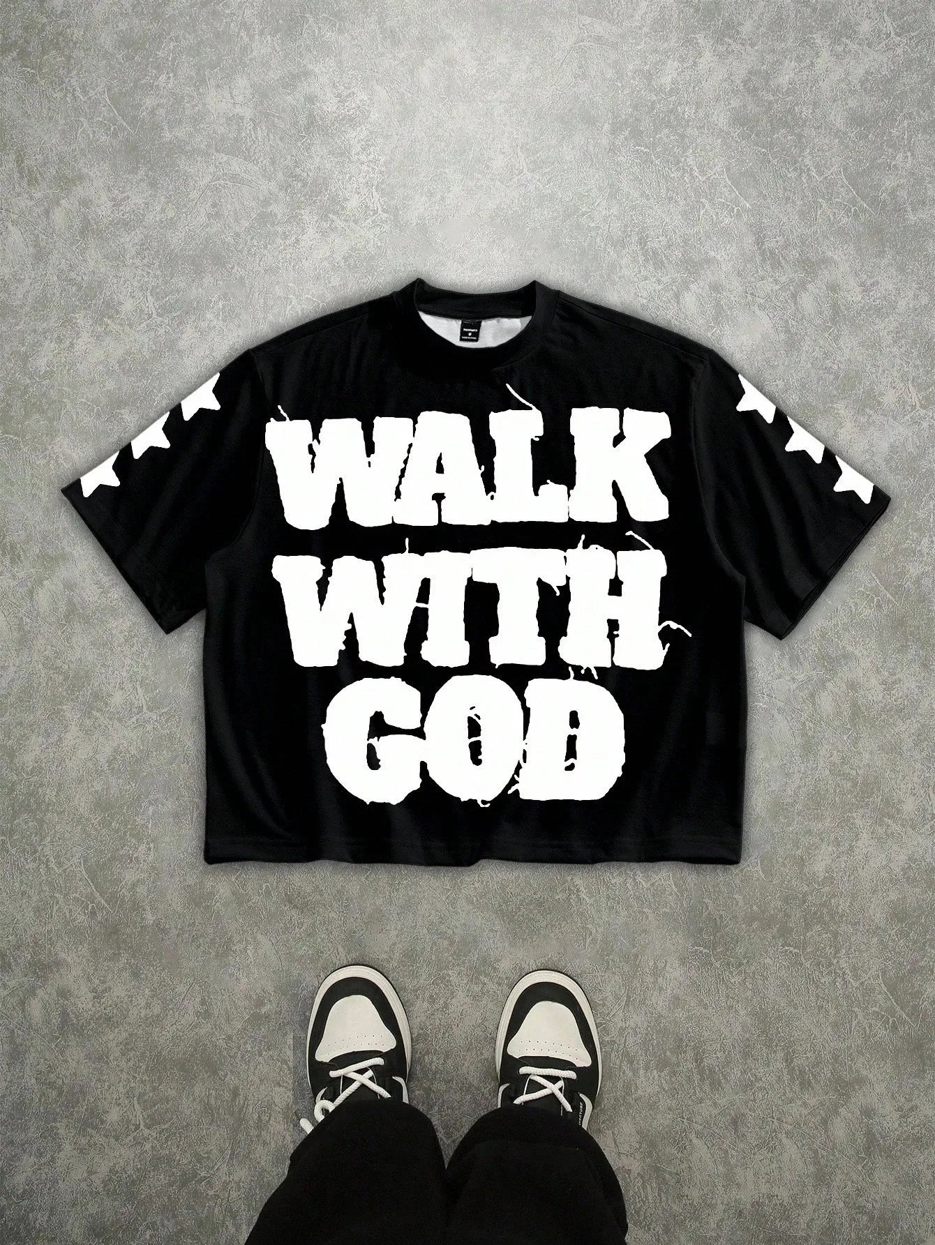 Men's 3D Letter Print T-Shirt — Lightweight Street Casual Tee