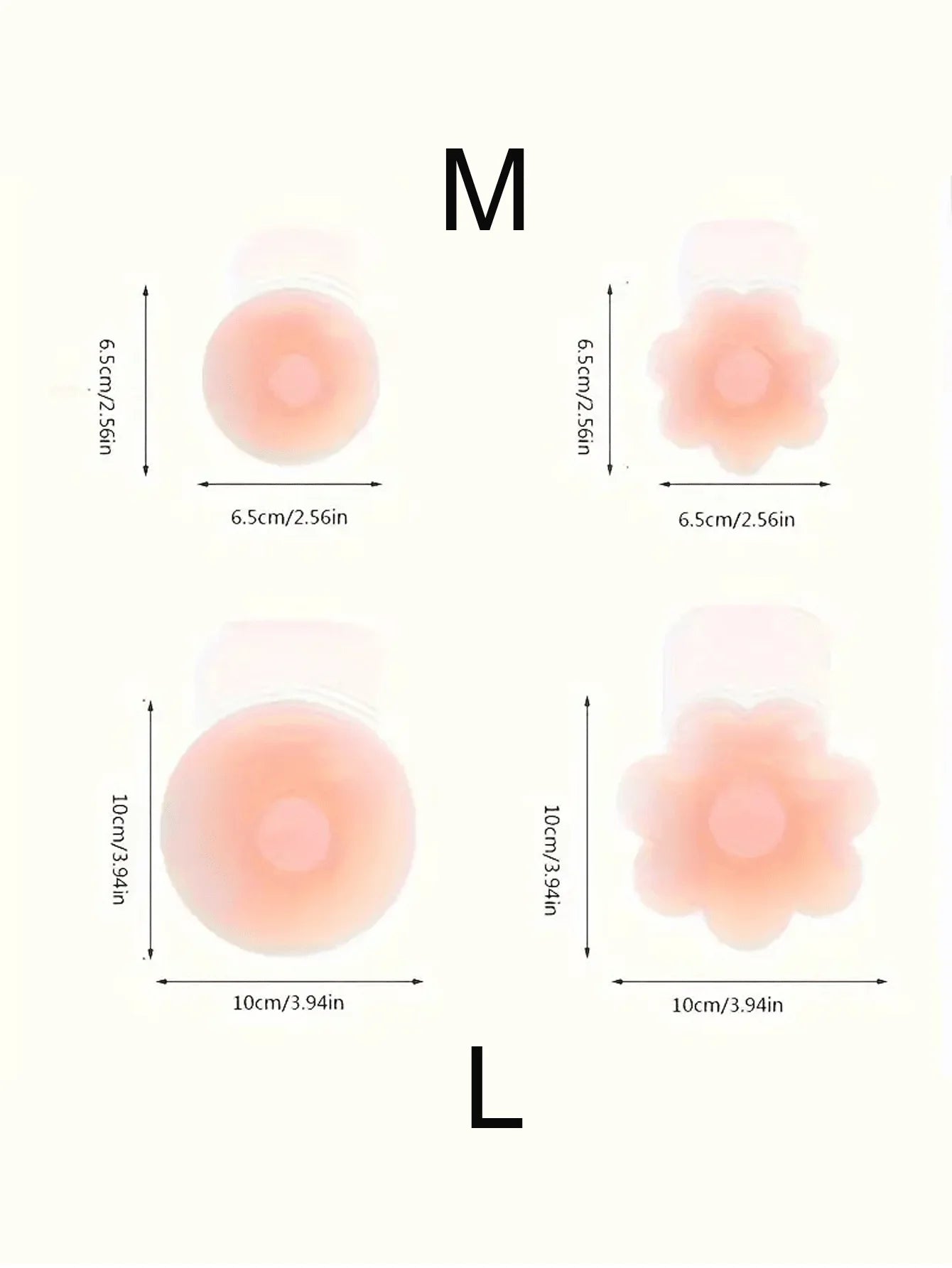 2pcs Invisible Silicone Nipple Patches - Sexy, Washable Chest Pasties With Anti-Glare & Lifting Effect,
