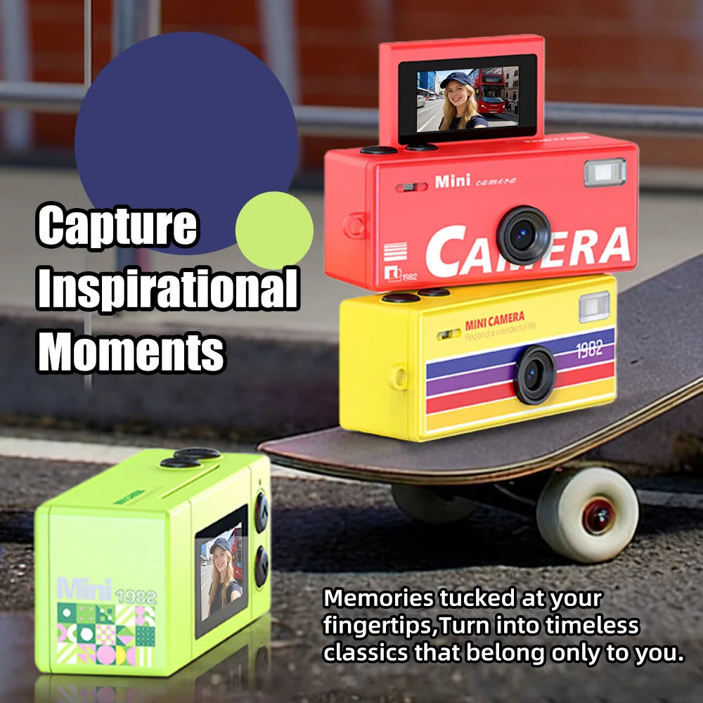 Ourlife Retro Keychain Camera — 180° Flip Screen Mini Camcorder