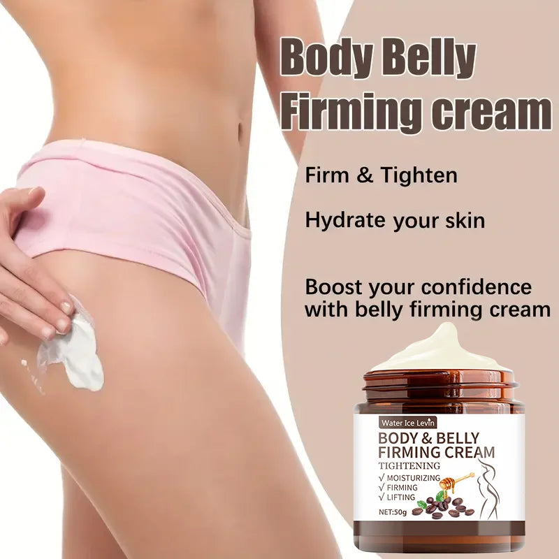 Abdominal Firming Body Cream - 60g, Plant Extracts, Alcohol-Free