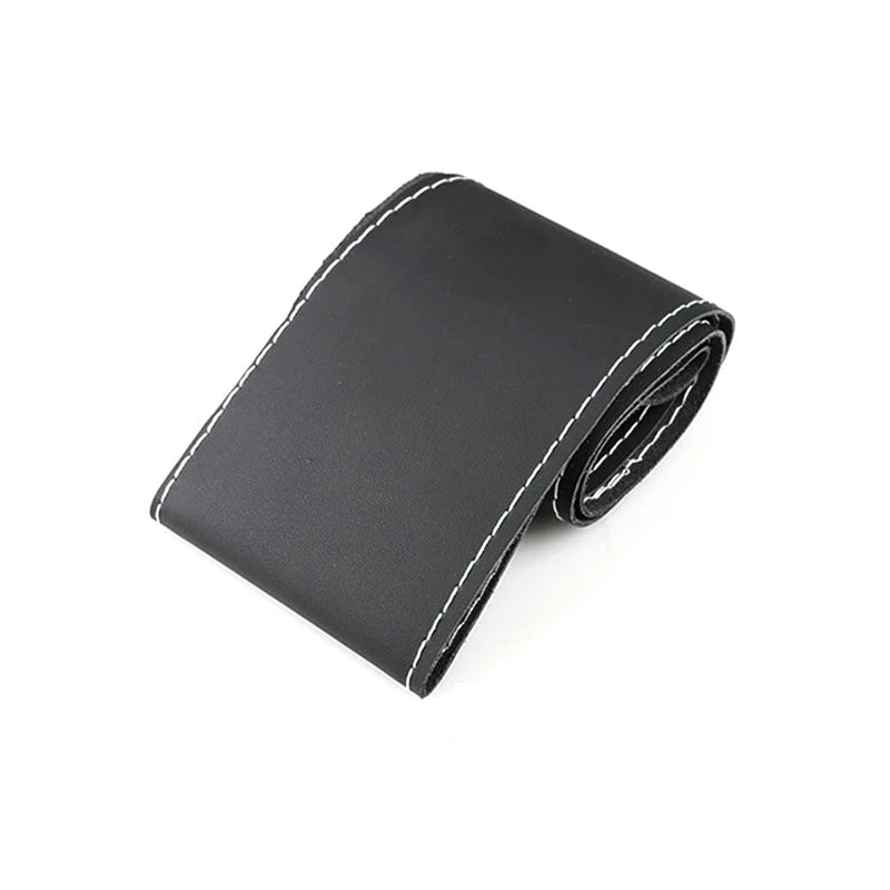 38cm DIY Microfiber Leather Steering Wheel Cover Kit