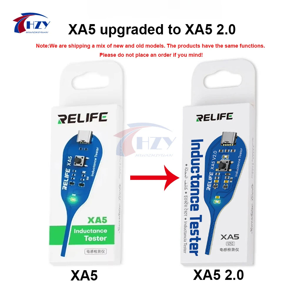 RELIFE XA5 Inductance Tester Electromagnetic Non-Contact Fault Detection for Phones PCB Motherboard Repair Diagnostics Tool
