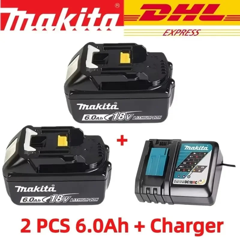 100% original Makita 18V battery 6AH BL1840BL1830b BL1850b BL1850BL1860BL1815 Replace lithium battery.