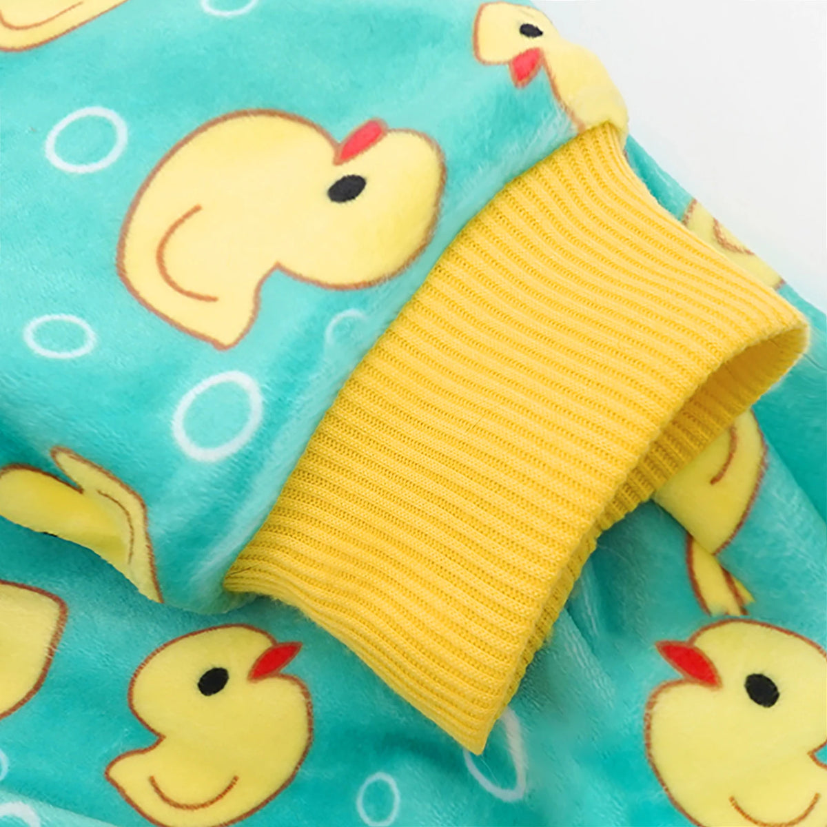 Yellow Duck Dog Pajamas - Stretchy Jammies for Small Pets – photo 5
