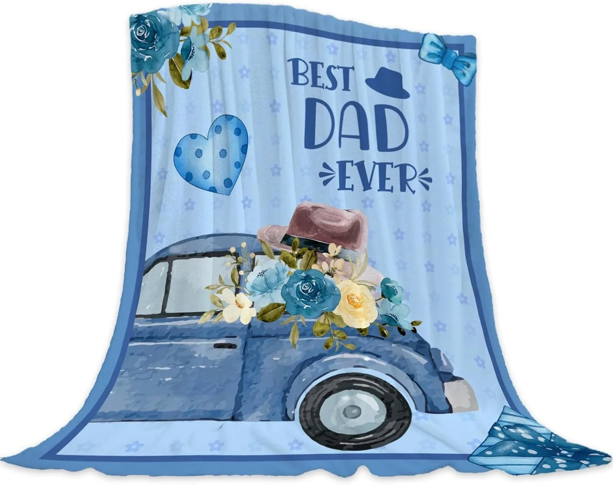 Gift for Mom Flannel Throw Blanket with Loving Message