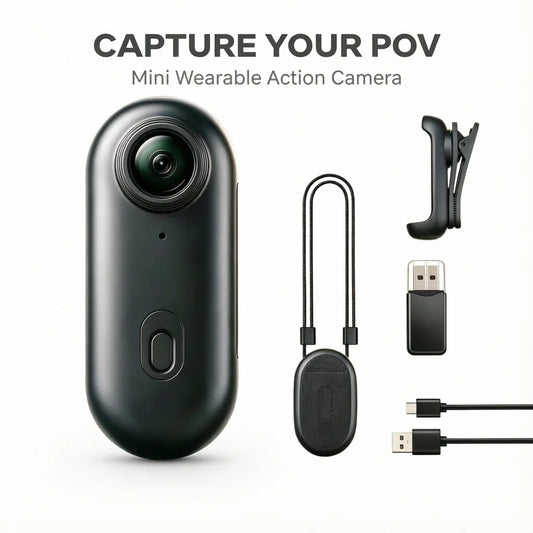 4K Mini Vlog Camera with WiFi – Portable Action Cam for Travel