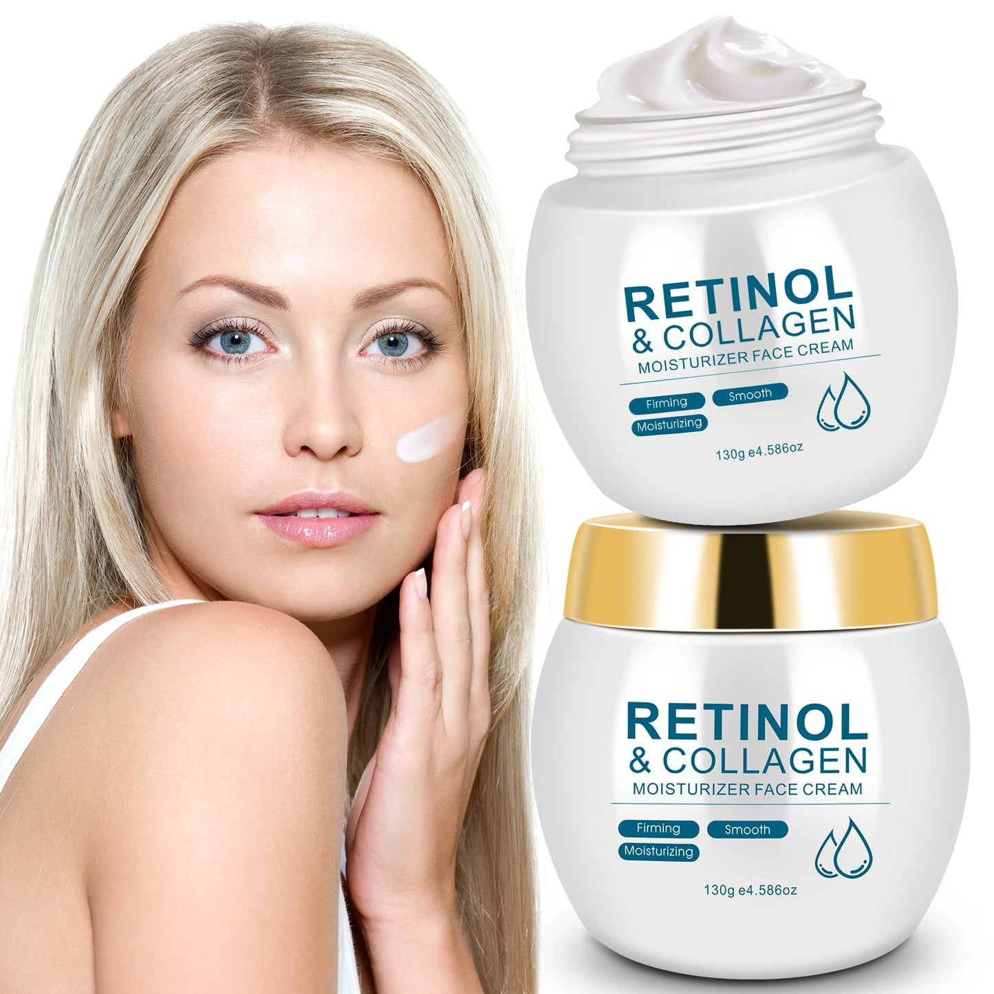 Retinol Moisturizing Cream  Firms & Smooths make the skin appear lighter, brighter, or more radiant