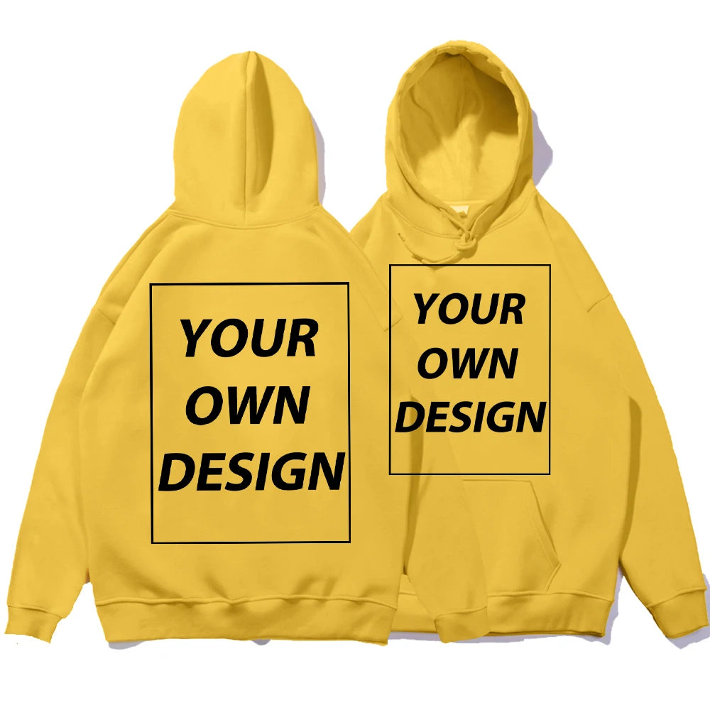 Custom Print Pullover Hoodie, Personalized Sweatshirt