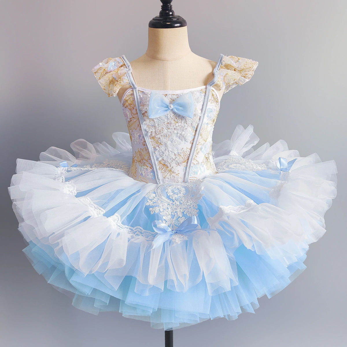 Girls multi-layer tulle ballet tutu dress