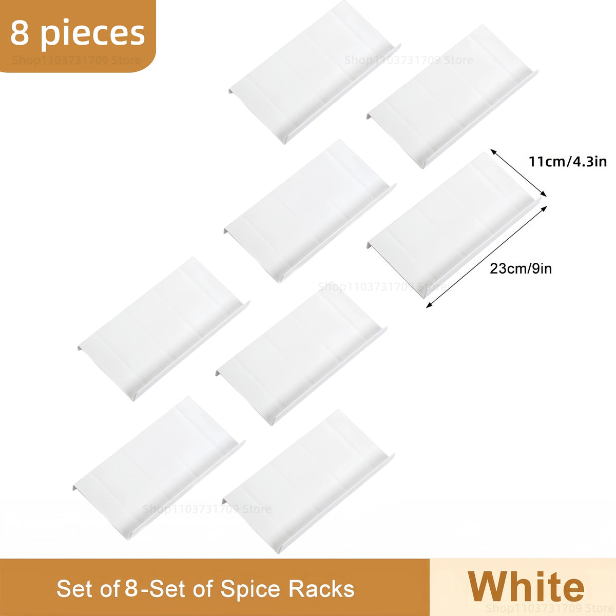 Tiered Spice Drawer Insert - Adjustable Rack in 2, 4 or 8 Pieces - photo 7
