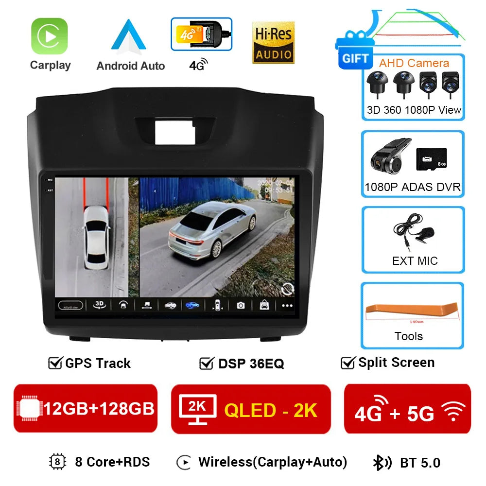 Android 16 Car DVD Player For Chevrolet Holden S10 TRAILBLAZER COLORADO ISUZU DMAX GPS Radio Audio Multimedia Stereo carplay