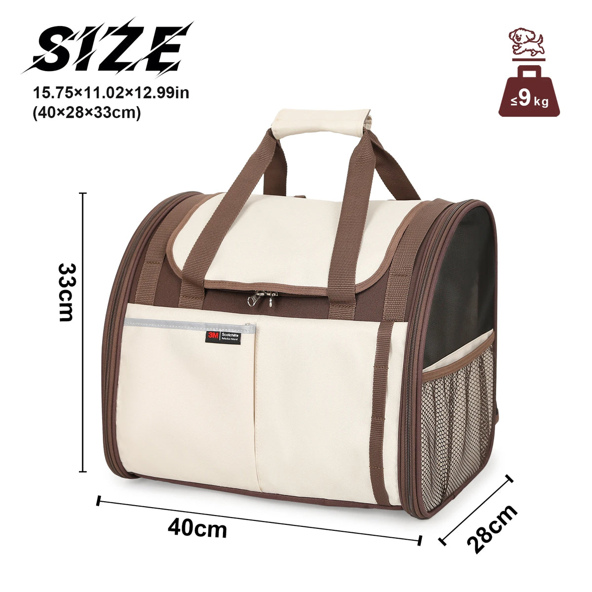 Large Dog Carrier Backpack - Holds up to 9 kg, Hiking & Camping – photo 2