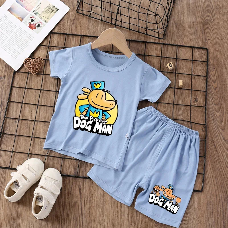 Stretchy Dog Loungewear Pajama Suit - Summer Homewear