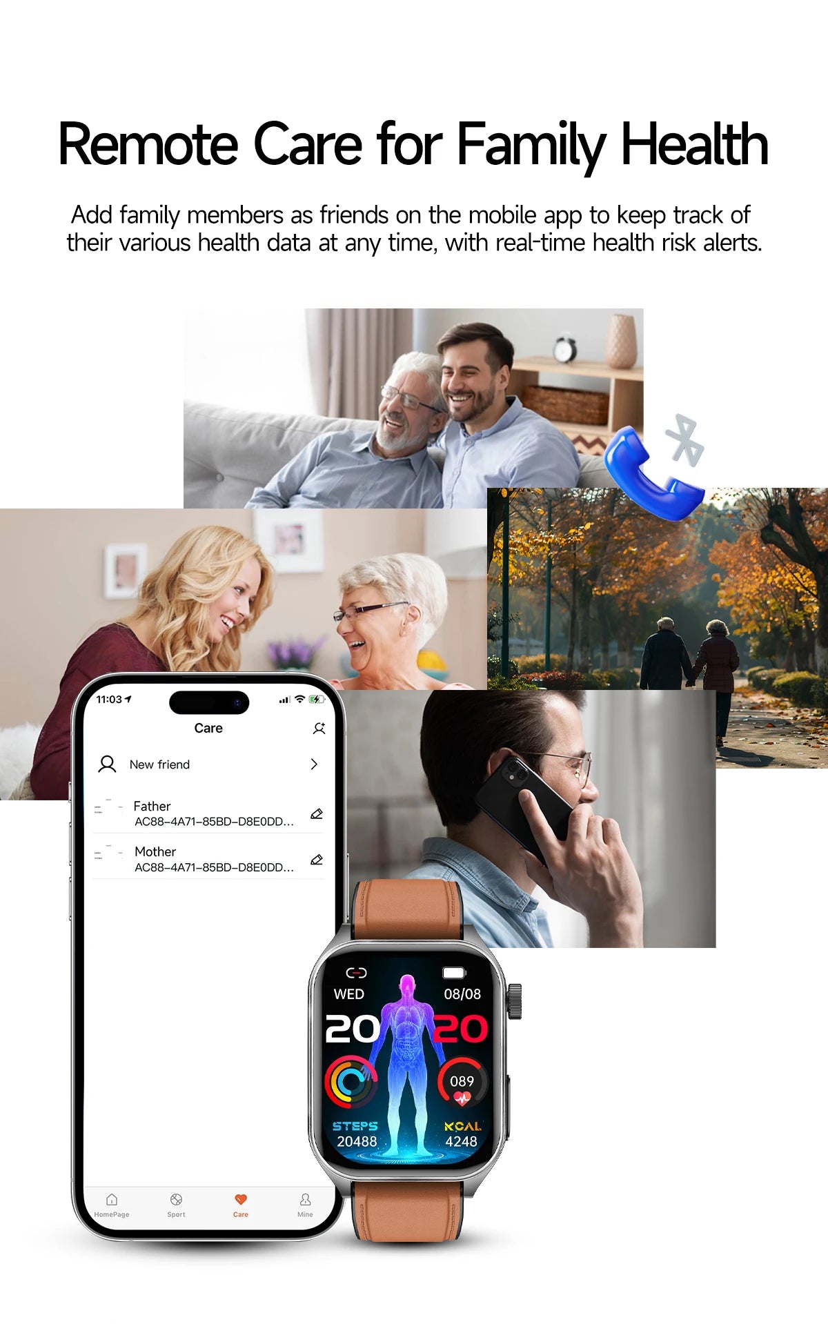 2026 AI-GPT ECG Health Smartwatch – Blood Pressure, Lipid, Uric Acid & 650nm Dual-Probe Laser | Men & Women