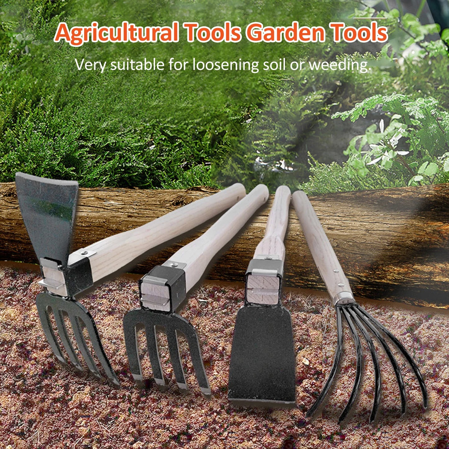 5-Claw Garden Rake & Hand Cultivator – Mini Hoe & Tiller for Soil Prep, Weeding & Planting