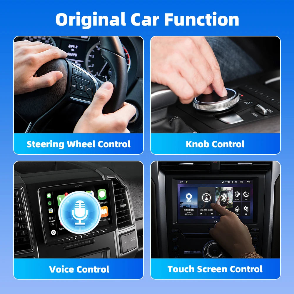 2-in-1 Wireless CarPlay & Android Auto AI Smart Box Adapter