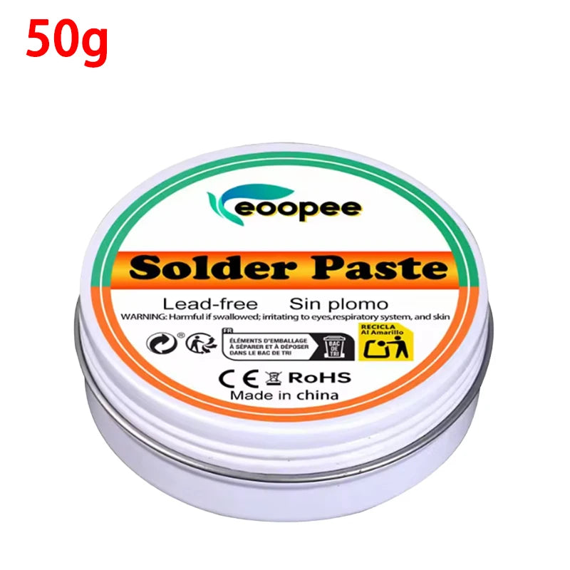 Upgraded Solder Paste Rosin Flux Precision 50g No Clean Soldering Flux for Electronics Circuit Boards Lead-free Rosin Paste
