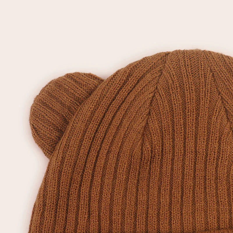 Baby Knitted Beanie 0-2 Years - Soft Solid Color Winter Hat - photo 3