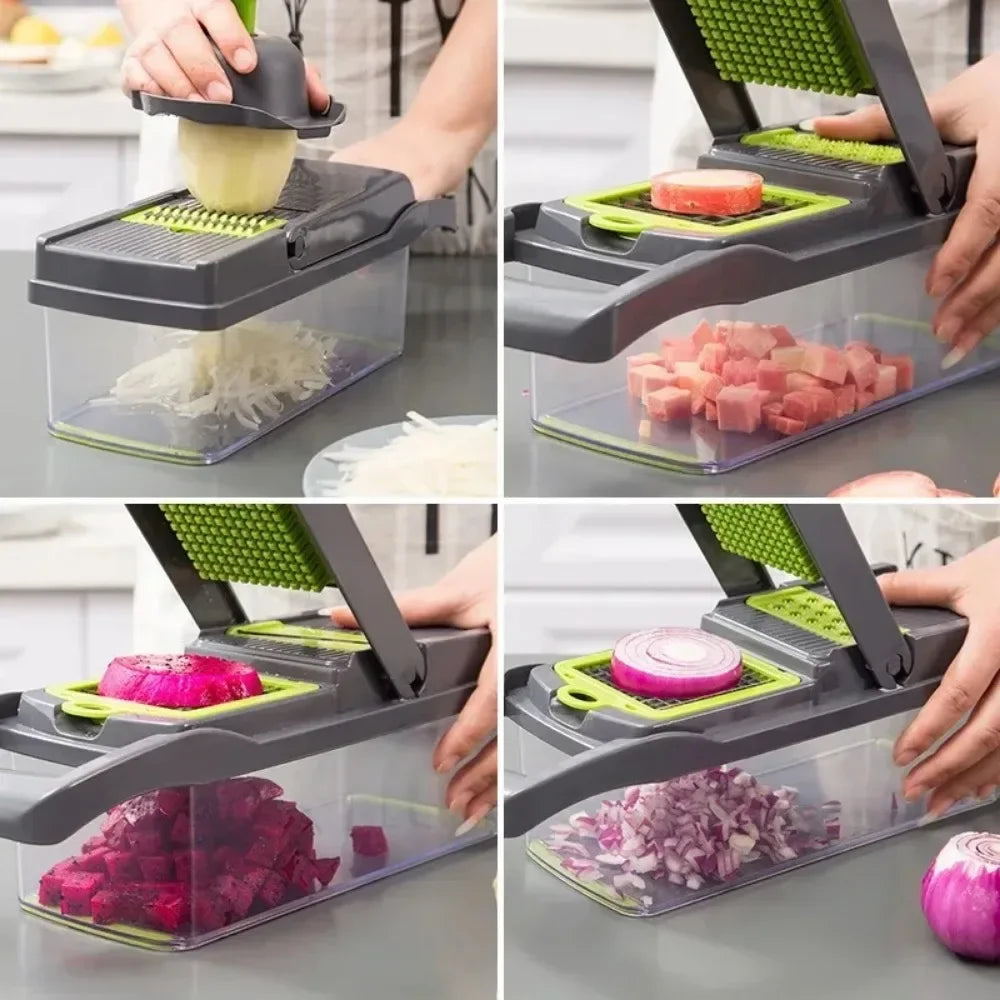 Multi-Blade Vegetable Chopper - 14 or 16 in 1 Slicer & Dicer - photo 5