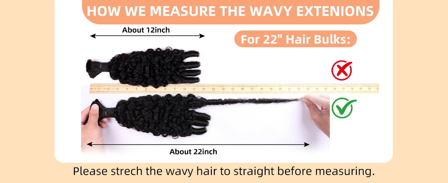 15A Human Braiding Hair for Boho Braids — Burmese Curly Bulk Bundles