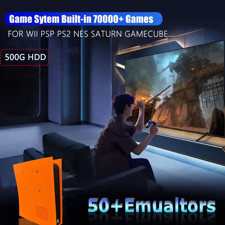 M88 Game Console — 4K HD, 60+ Emulators, Up to 4 Controllers, 4-Player TV Console