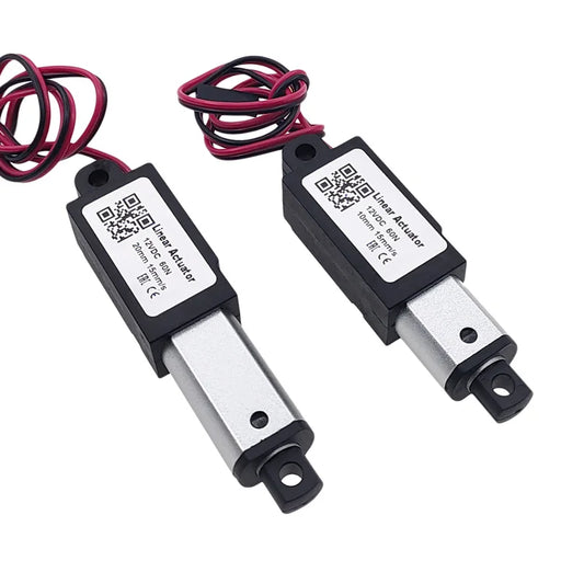 1pc 12V Micro Linear Actuador Motor Actuador Lineal 10/15/20mm Stroke for Remote Control Robotics Home Automation 30/60/100/150N