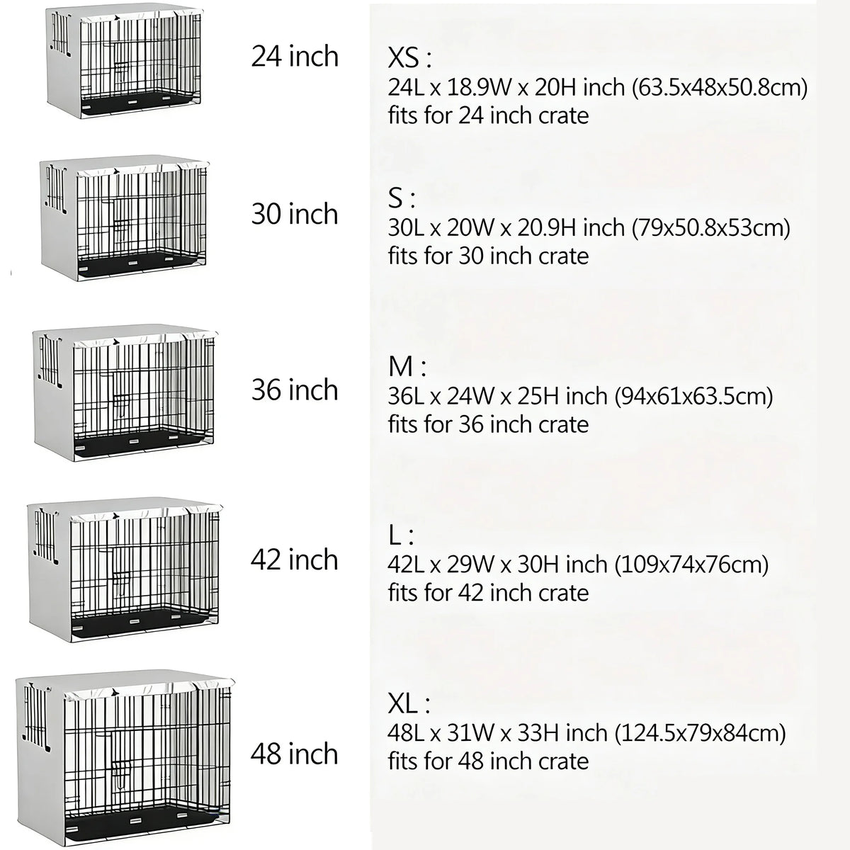 Heavy-Duty Crate Cover for 42 Inch Wire Cages - Black – photo 3