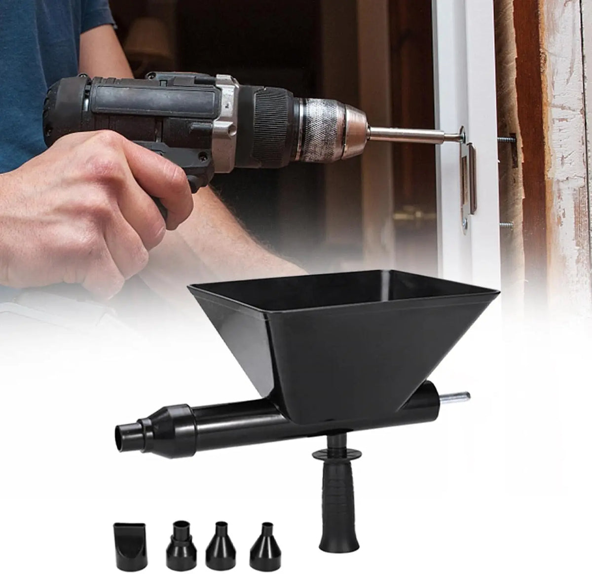 Electric Grouting and Caulking Tool for Drills, 10 mm