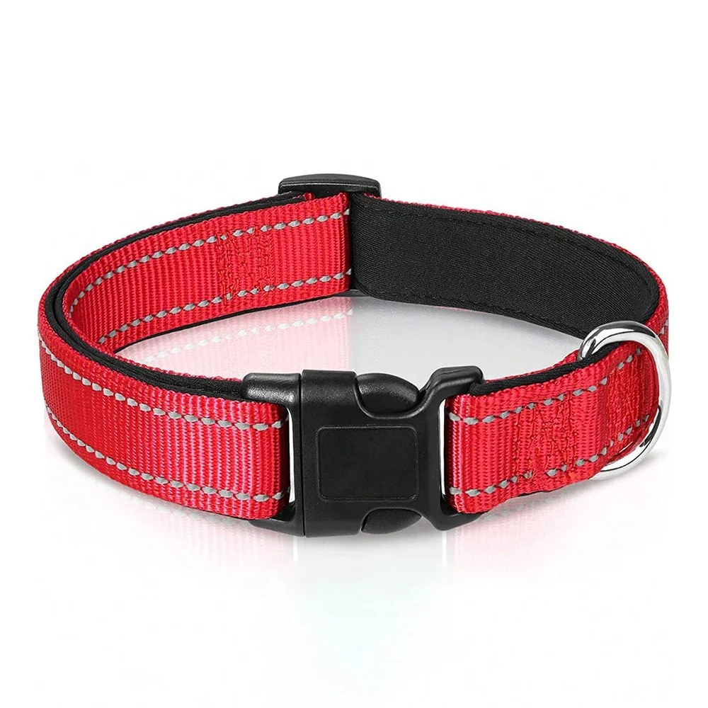 Padded Reflective Puppy Collar - Safety Stripes – photo 7