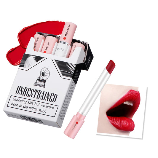 4 Piece Slim Tube Lipstick Set - Matte Lip Glaze and Nude Lip Tint Collection - photo 2