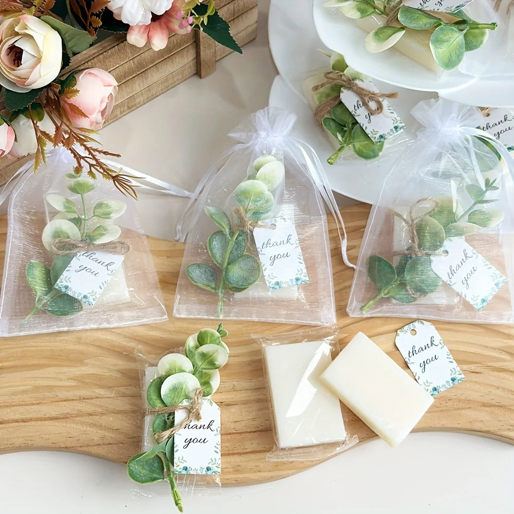 20 Sets Soap Packs Mini Soap Favors, White Hand Soaps Packs for Baby Shower Bridal Shower Wedding Gifts for Guests