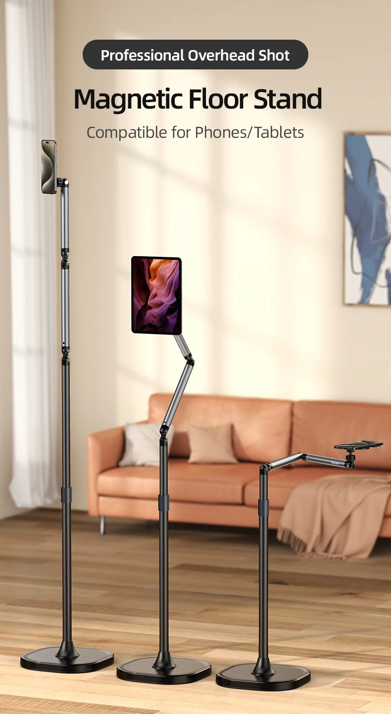 Original Telesin P3-DS-01 P3-FS-01 Adjustable Desktop Stand For Phone And Camera With Flexible Arm And Stable Base Design