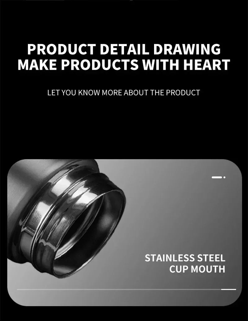 304 Stainless Steel Portable Car smart Thermos bottle with temperature display For TESLA MODEL X S 3 Y Car Emblem Accessories